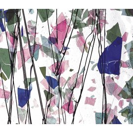 Bullseye glass 4110-000 spring: blue, green, aqua & pink 3 mm