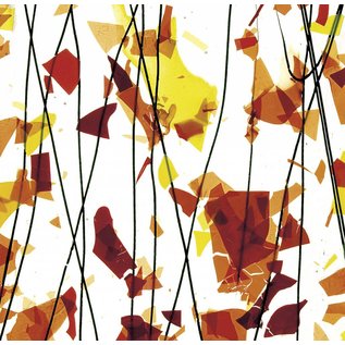 Bullseye glass 4111-000 autumn: orange, yellow & red 3 mm