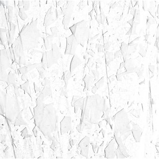Bullseye glass 4113-000 winter: white (with clear streamers) 3 mm