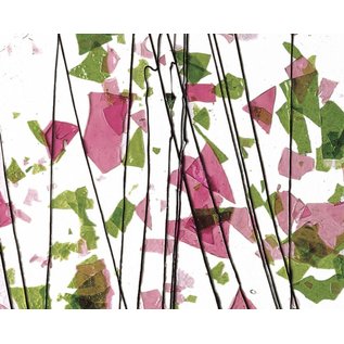 Bullseye glass 4114-000 spring green & deep pink 3 mm