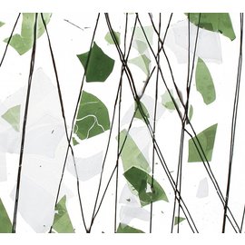 Bullseye glass 4117-000 green & white 3 mm