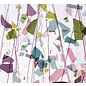 Bullseye glass 4128-000 pink, purple, green, blue with pink streamers 3 mm