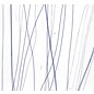 Bullseye glass 4172-000 blue & white streamers on clear 3 mm