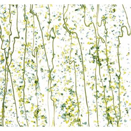 Bullseye glass 4212-000 aventurine green, lime green & yellow frit with lime streamers 3 mm