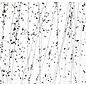 Bullseye glass 4218-000 gray & black frit whit white streamers on clear 3 mm