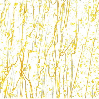 Bullseye glass 4220-000 canary & sunflower yellow frit whit sunflower streamers 3 mm