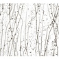 Bullseye glass 4229-000 gray & bronze frit with gray & vanilla streamers 3 mm