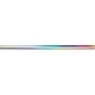 Bullseye glass sizzle stix wide rainbow black 6 mm
