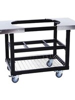 PrimoGrill Cart met mand Ovaal L met RVS zijtafels