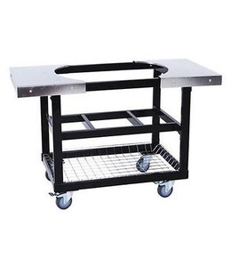 PrimoGrill Cart met mand Ovaal L met RVS zijtafels