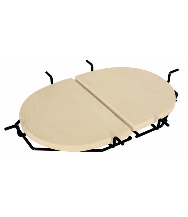PrimoGrill Keramische Reflectorstenen (D-Plates) Ovaal Junior 200