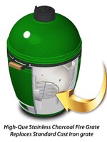 High-Que Kolen rooster voor de Big Green Egg Small en Mini gemaakt van RVS.