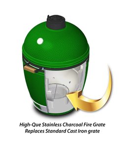 High-Que Kolen rooster voor de Big Green Egg Small en Mini gemaakt van RVS.