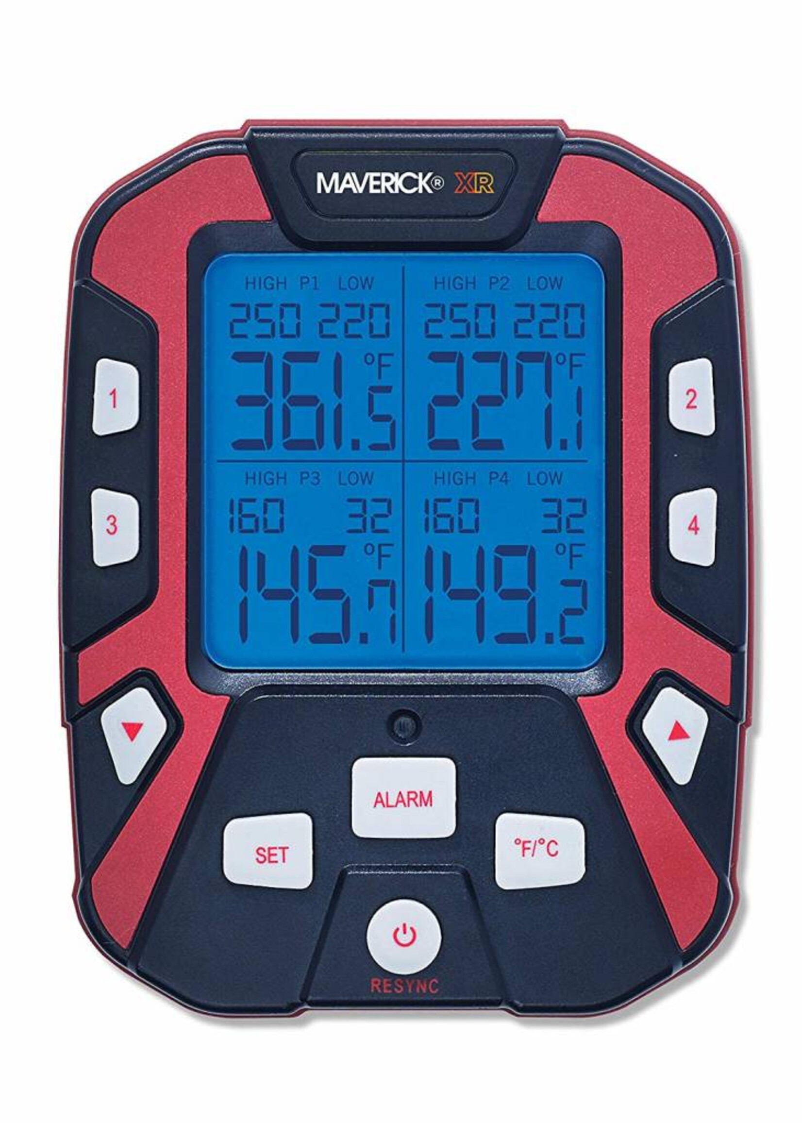 Maverick Thermometers XR-50 Professional serie Remote BBQ & Smoker Thermometer met 4 hybride probes