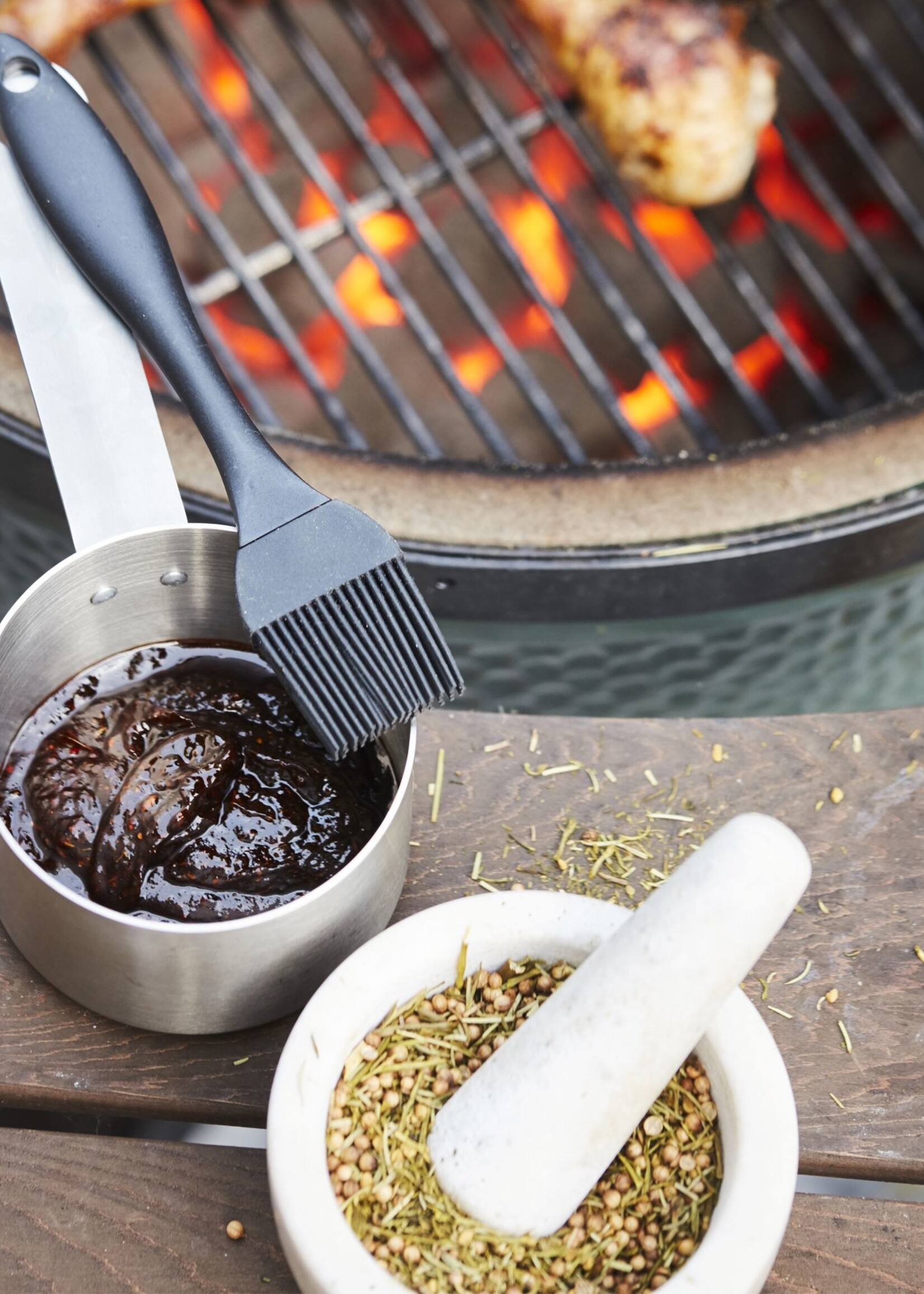 Point Virgule Sauspan met kwast