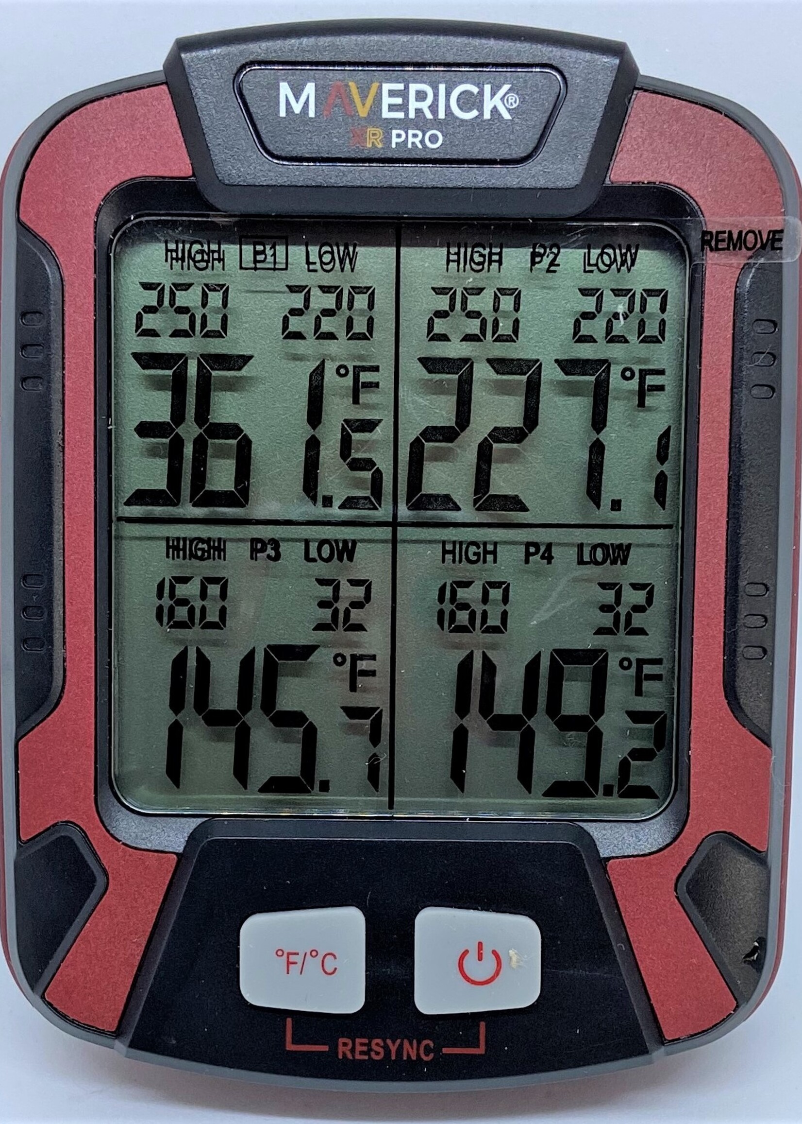 Maverick Thermometers XR-50 Professional serie Remote BBQ & Smoker Thermometer met 4 hybride probes