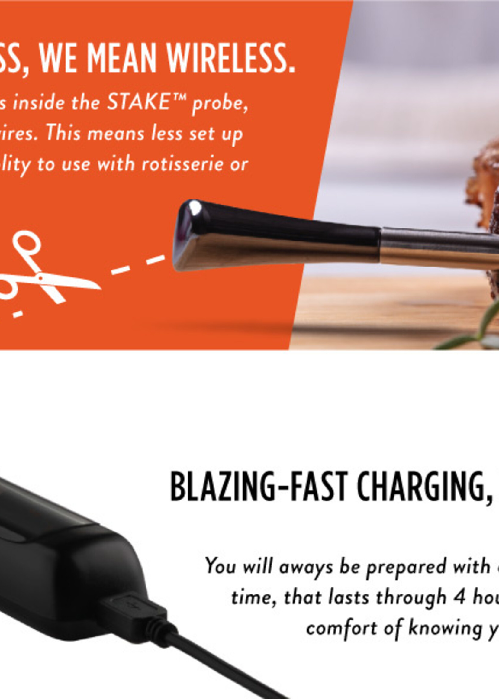 Maverick Thermometers STAKE Truly Wireless Food Thermometer