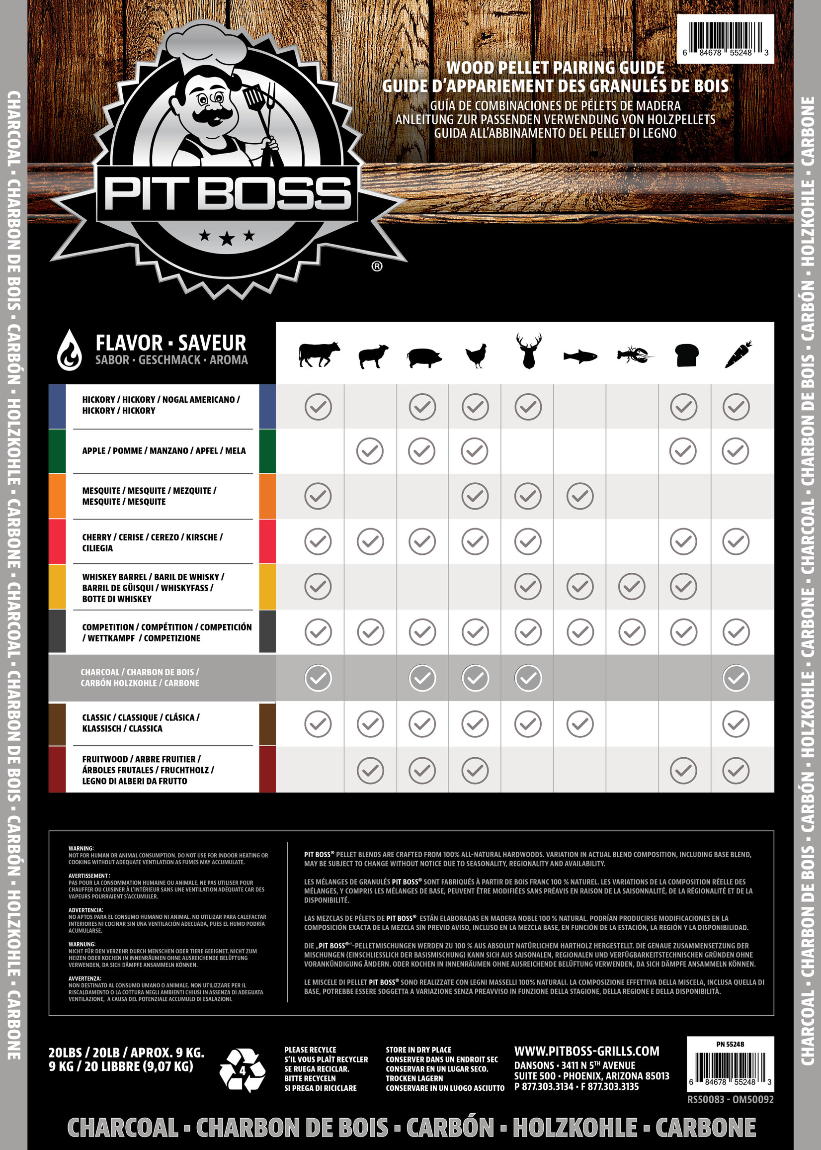 Charcoal / houtskool Hout Pellets  voor hout Pellet barbecue Grill (pellet bbq)