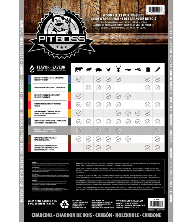 Charcoal / houtskool Hout Pellets  voor hout Pellet barbecue Grill (pellet bbq)