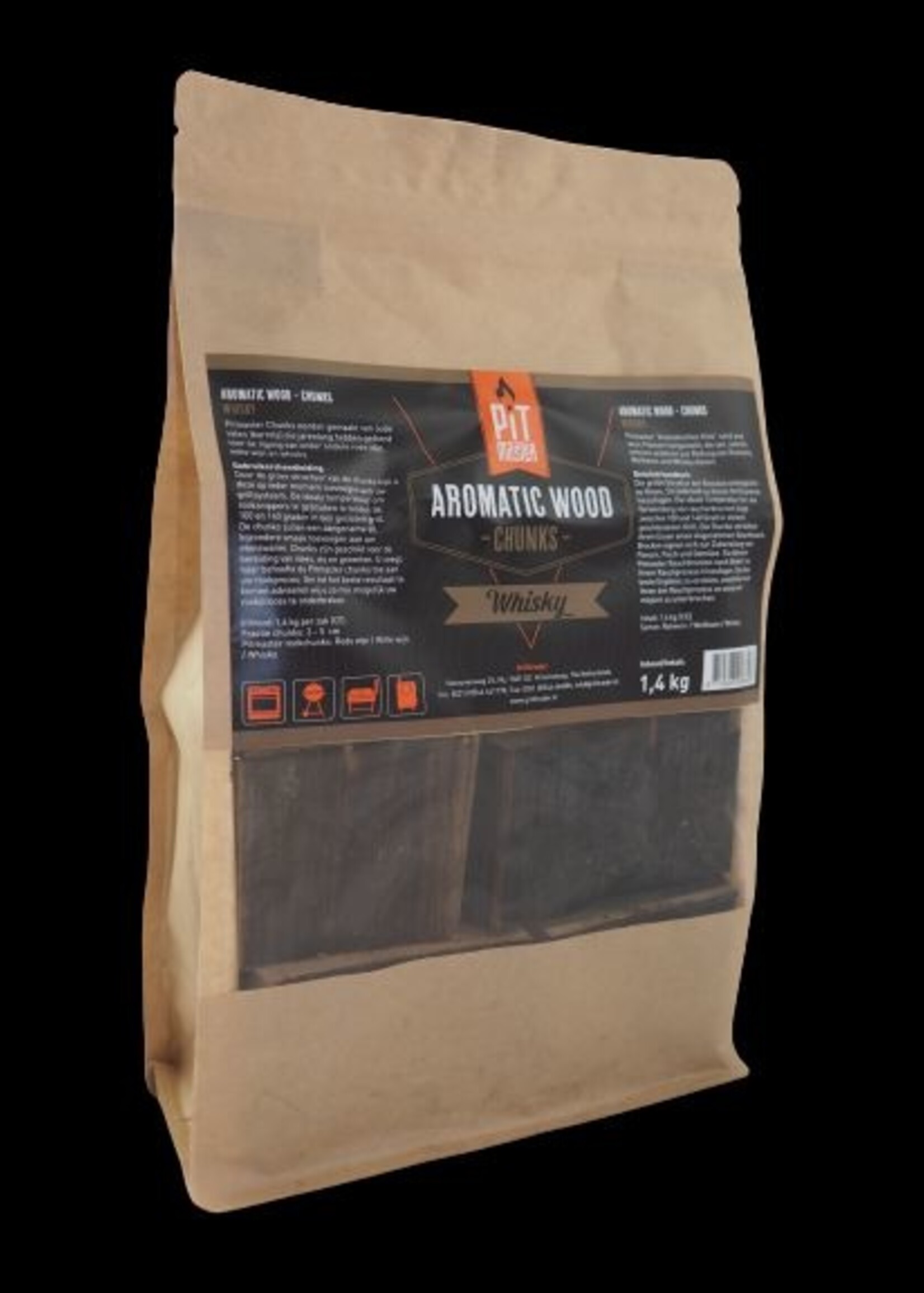 PitMaster Rookhout chunks van whisky vaten