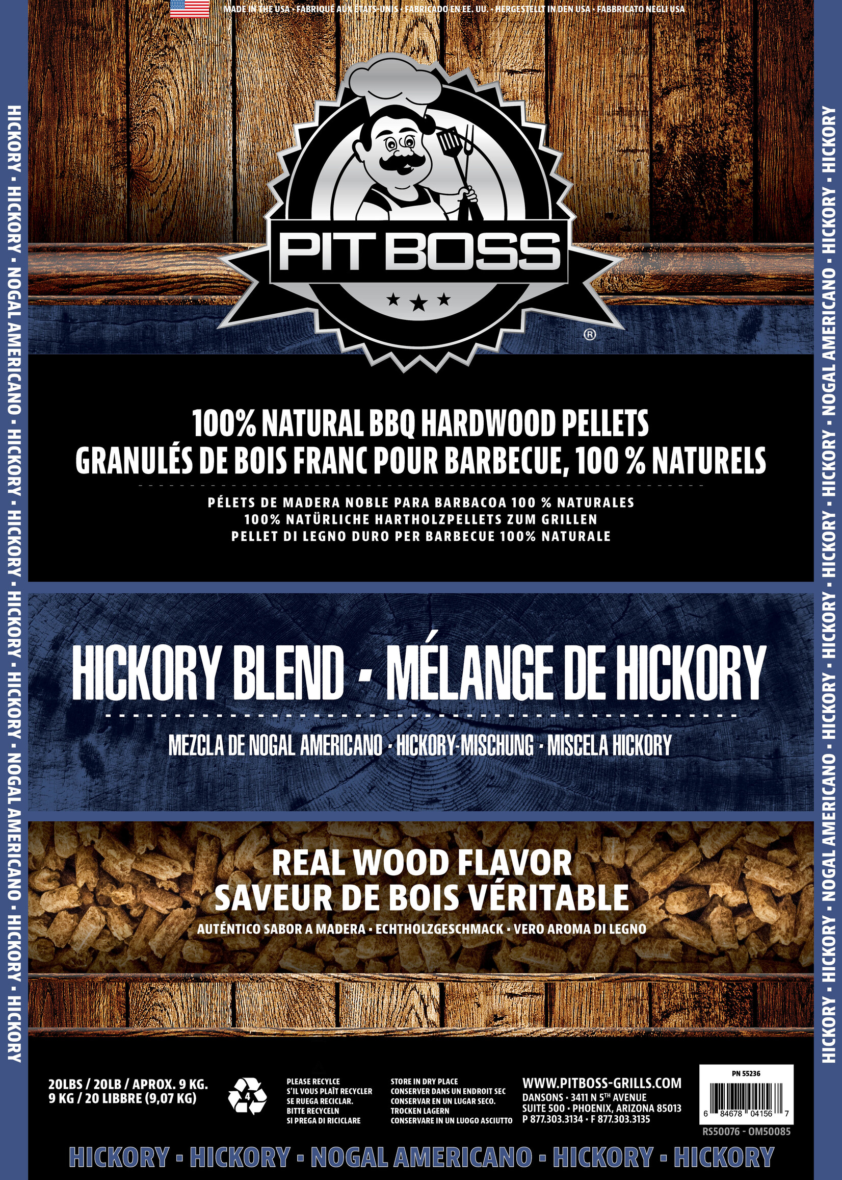 Hout Pellets Hickory voor hout Pellet barbecue Grill (pellet bbq)