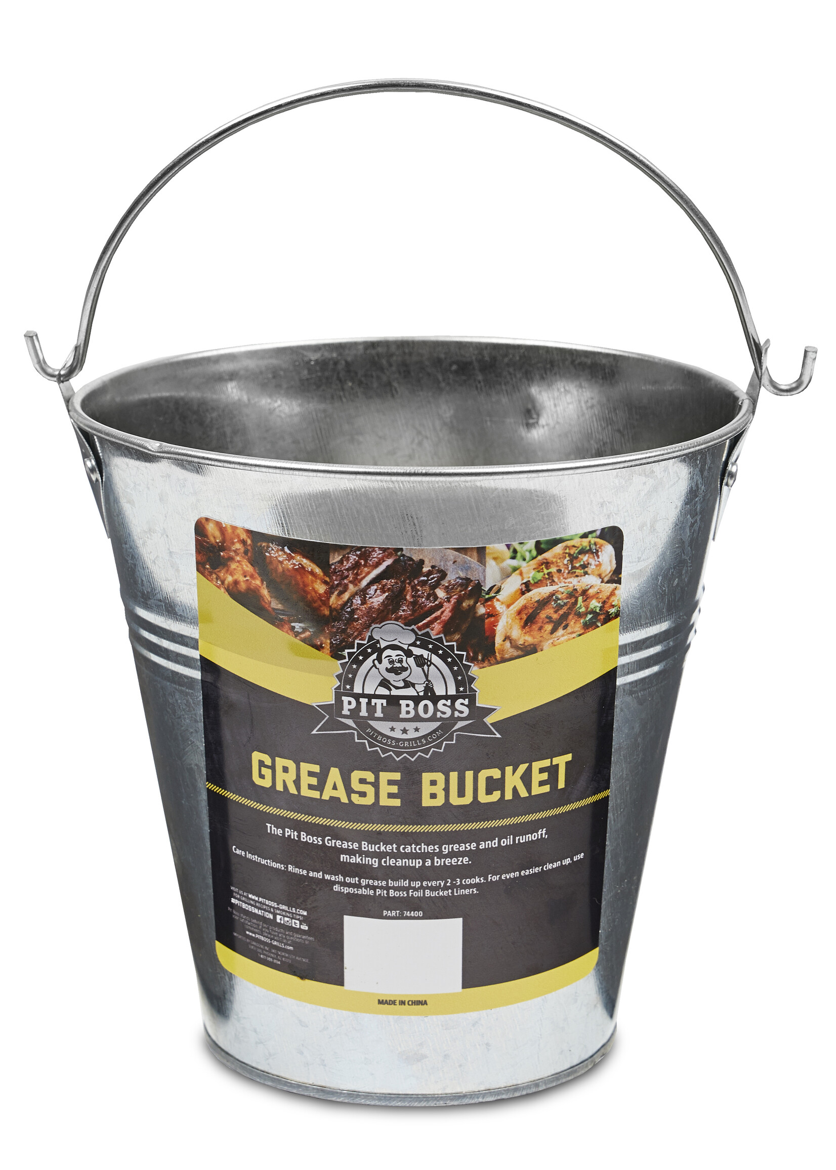 Vet opvang emmer voor smokers en pellet grills (Grease Bucket)