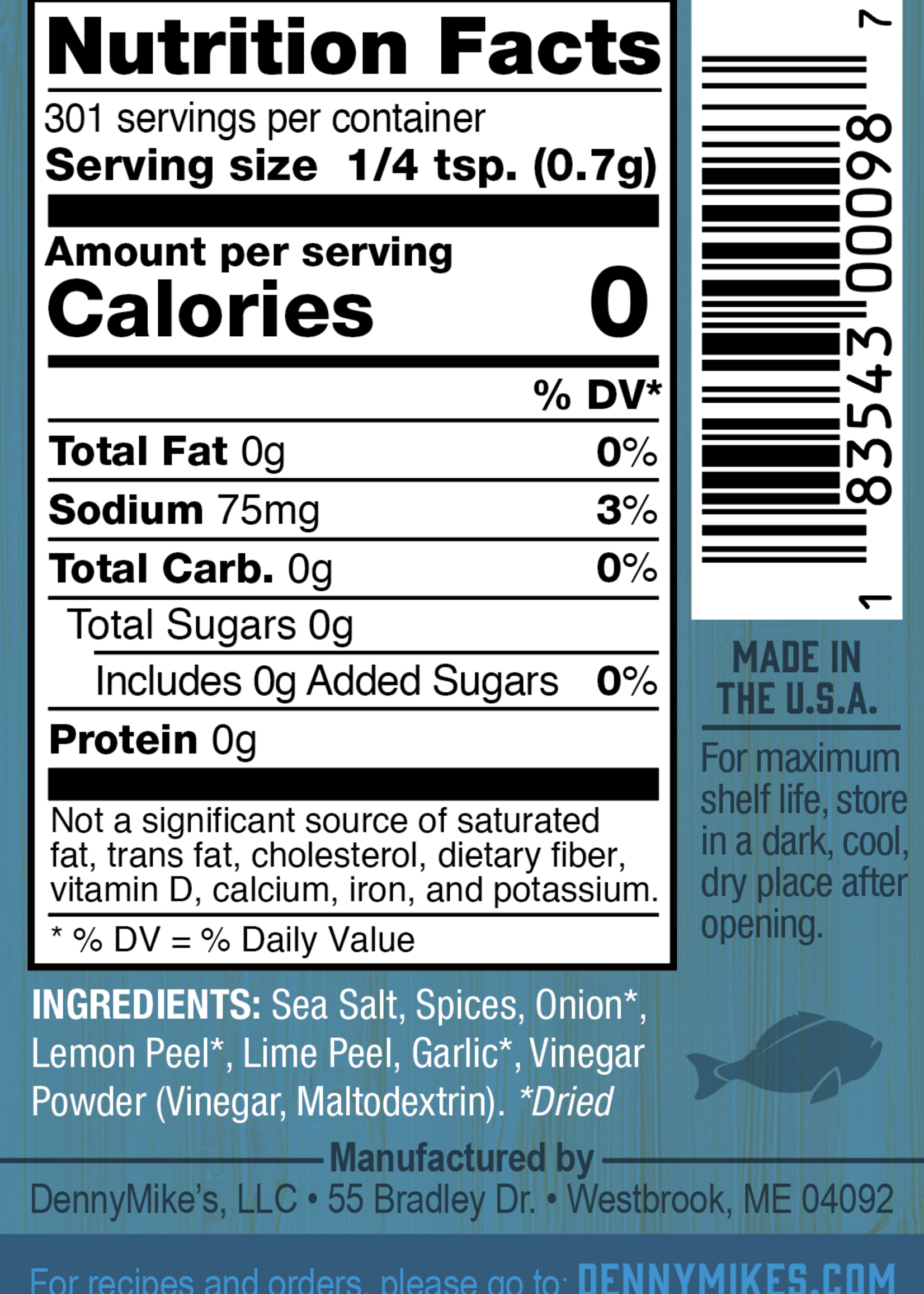 DennyMike Fintastic Seafood Seasoning Blend