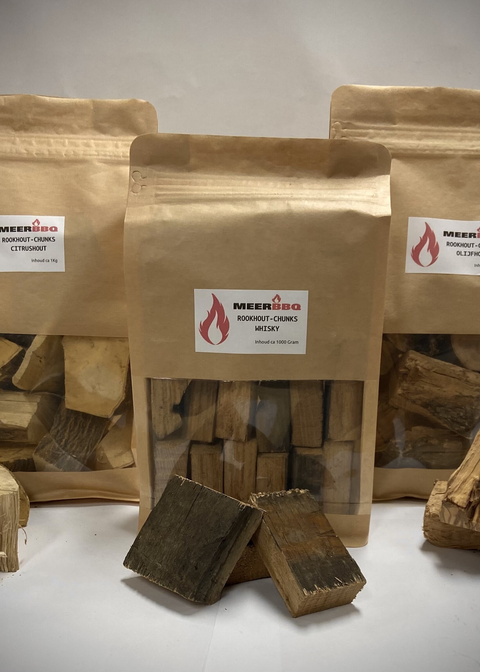 Meerbarbecue Chunks Assortiment  Olijf, Citrus, Whisky