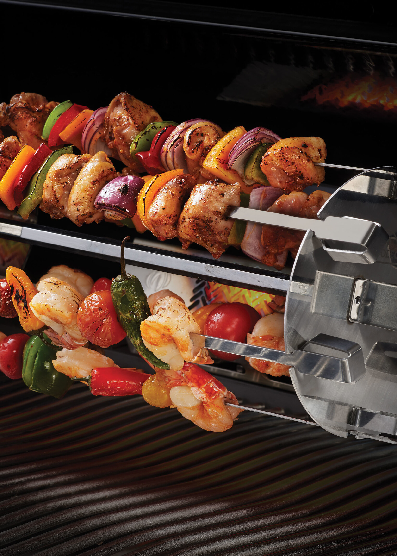Napoleon Rotisserie shaslick / kebab-set met 6 spiezen