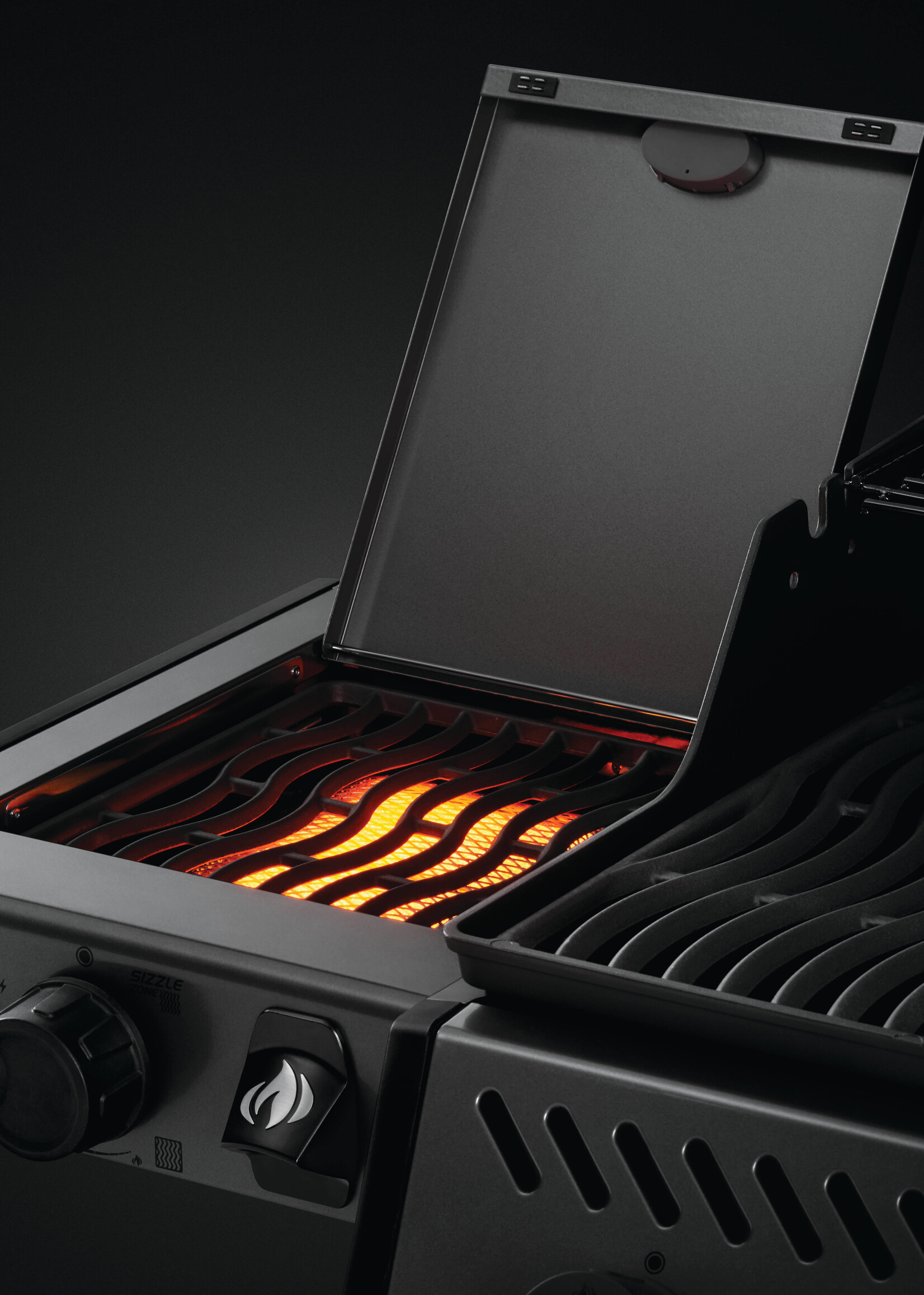 Napoleon Freestyle 425, 4 hoofdbranders, met SIZZLE ZONE zijbrander, graphite