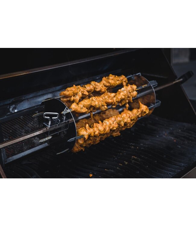 Rotisserie shaslick / kebabset met 6 spiezen MeerBarbecue, voor