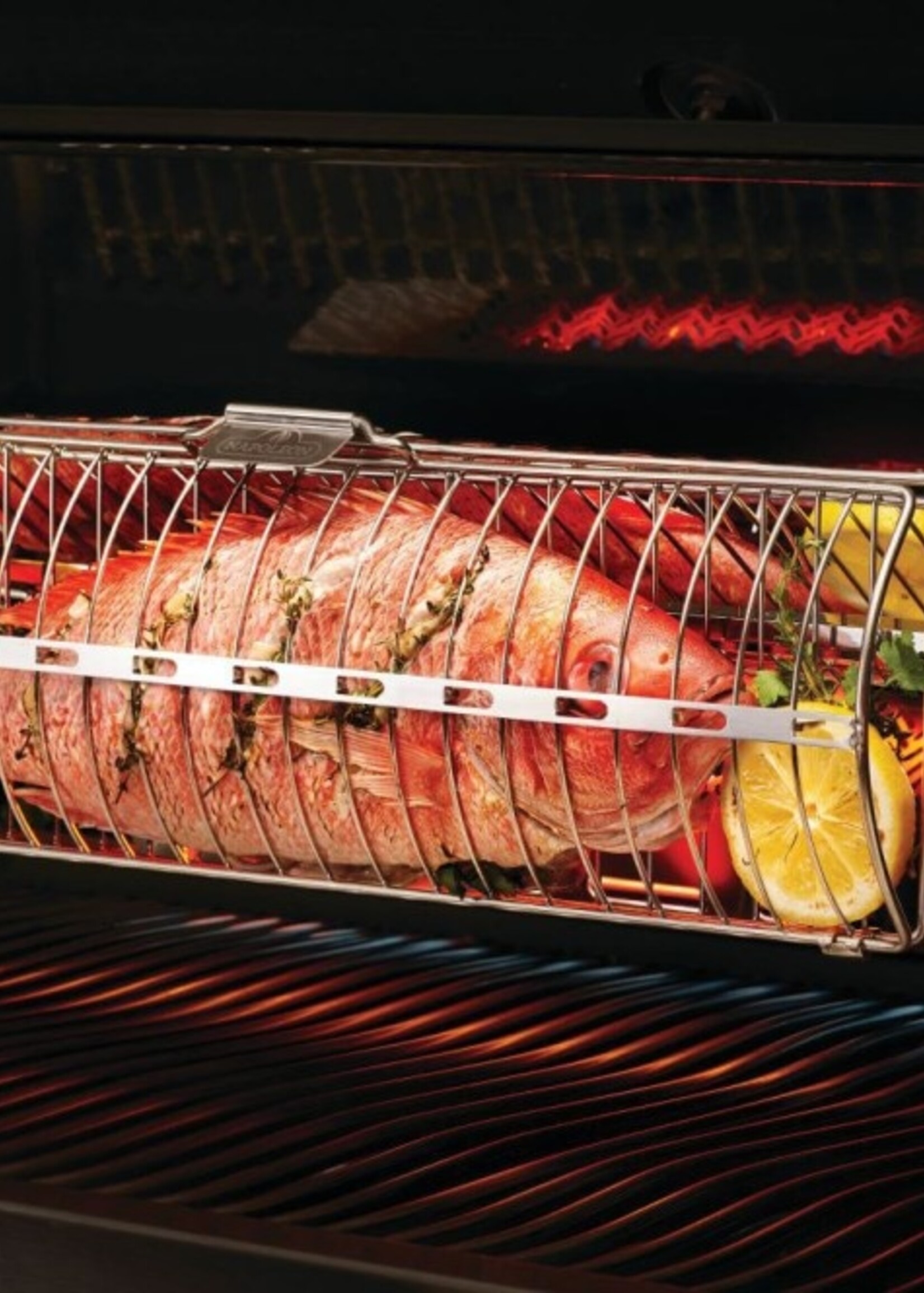 Napoleon RVS multifunctionele houder t.b.v. draaispit