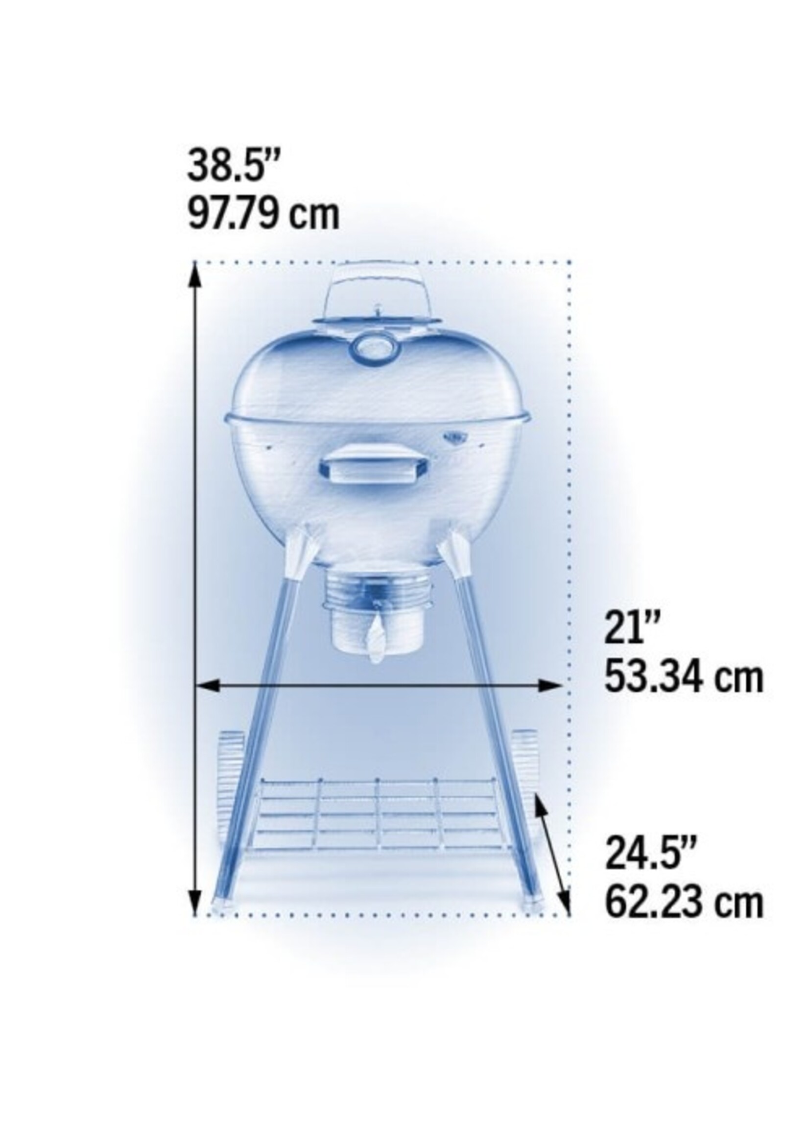 Napoleon Houtskool barbecue Ø 47 cm Zwart