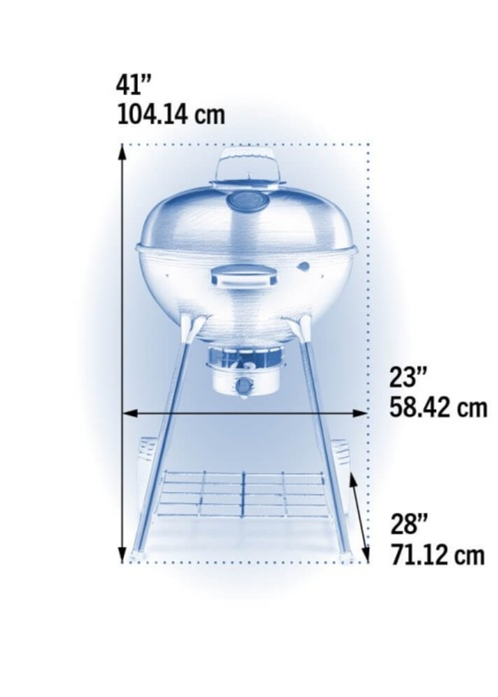 Napoleon Houtskool barbecue Ø 57 cm Premium Zwart