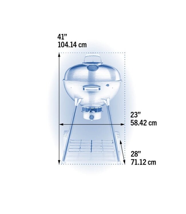 Napoleon Houtskool barbecue Ø 57 cm Premium Zwart