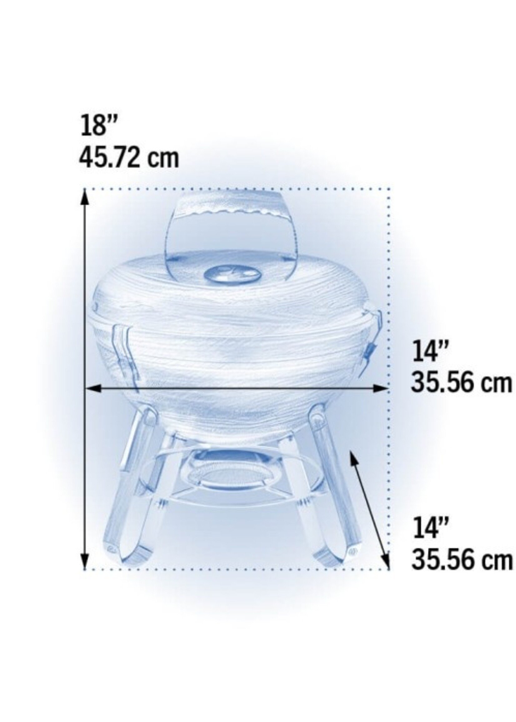 Napoleon Houtskool barbecue 35cm