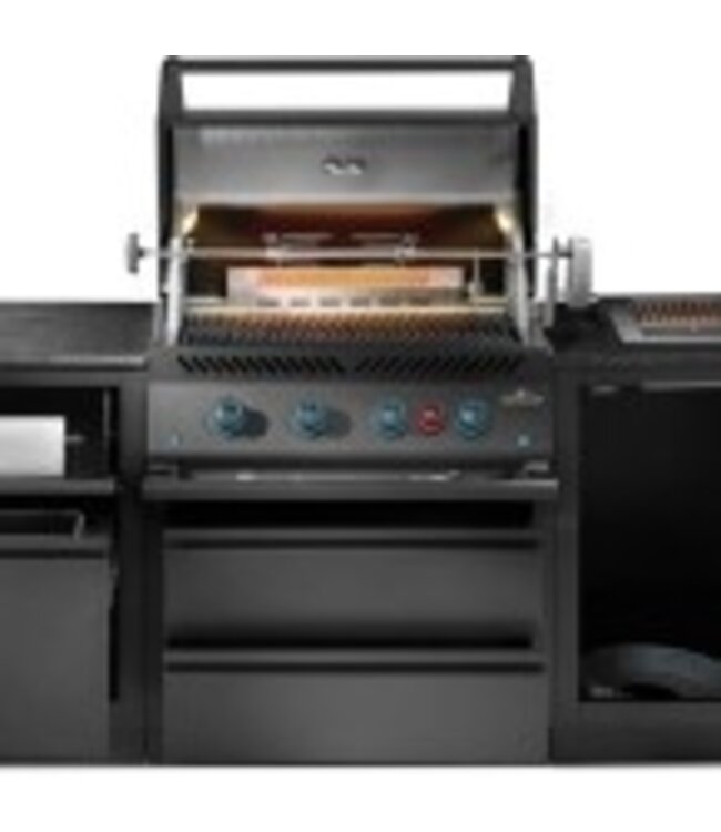 Napoleon OASIS™ 105-bundel, inbouw 700-serie van 81 cm met infrarood achterbrander op propaan, matzwart