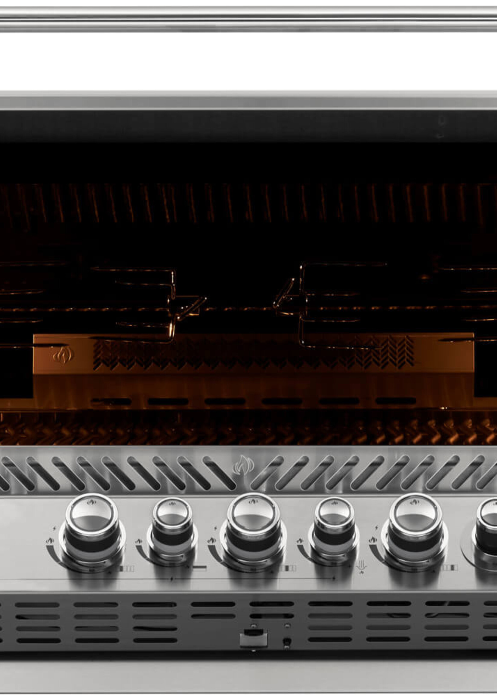 Napoleon Inbouw PRO 665 Propaan Gas Barbecue met infrarode achterbrander en incl. Draaispit, RVS