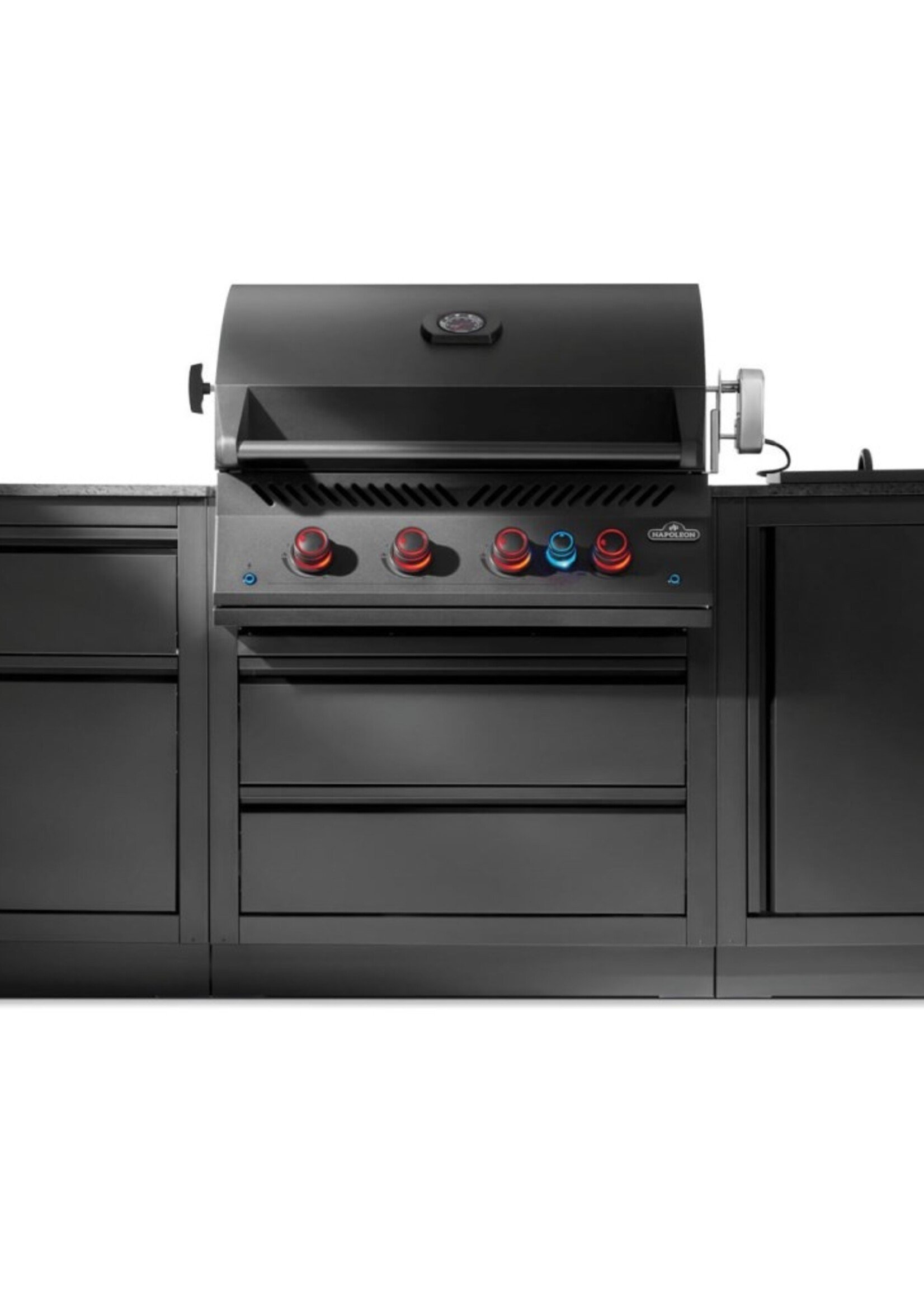 Napoleon OASIS™ 105-bundel, inbouw 700-serie van 81 cm met infrarood achterbrander op propaan, matzwart