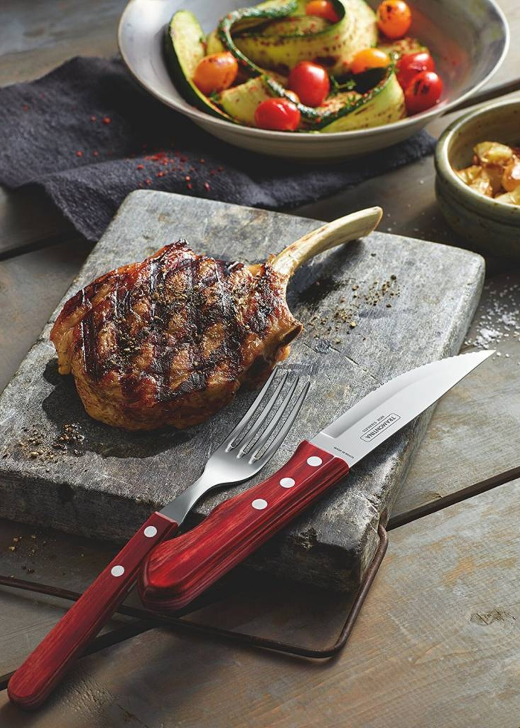 Tramontina Jumbo Steak messen set 4 stuks