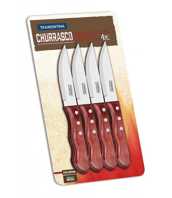 Tramontina Jumbo Steak messen set 4 stuks