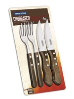 Tramontina Jumbo Steak set 2 messen / 2 vorken