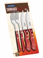 Tramontina Jumbo Steak set 2 messen / 2 vorken