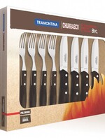 Tramontina Jumbo Steak set 4 messen / 4 vorken
