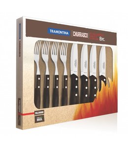 Tramontina Jumbo Steak set 4 messen / 4 vorken