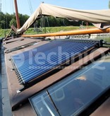 24 heatpipes vacuümbuis zonneboiler collector, inclusief plat of schuin dak constructie