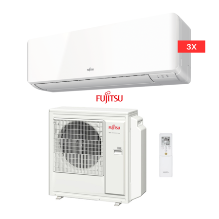 Fujitsu Fujitsu Multi-split 3x binnenunit 2,0 kW + 1x buitenunit 5,4 kW (incl. 3x IR afstandsbediening)