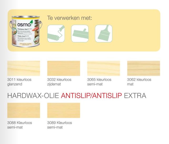 3032 Hardwaxolie kleurloos Zijdemat