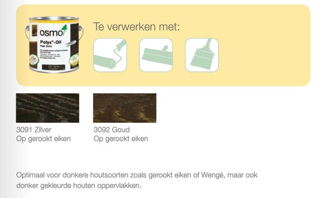 Hardwaxolie op kleur (Farbig) 3040 enz.