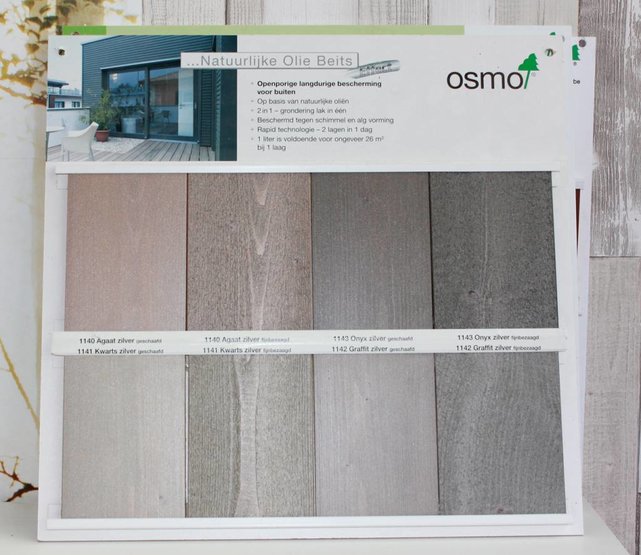 Natuurlijke Olie Beits Effekt (Zilver Kleuren)